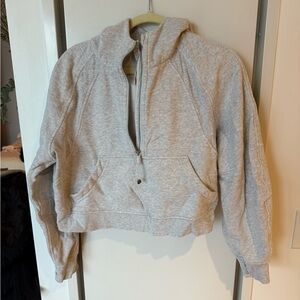 Lululemon Grey Half Zip Scuba Sweatshirt